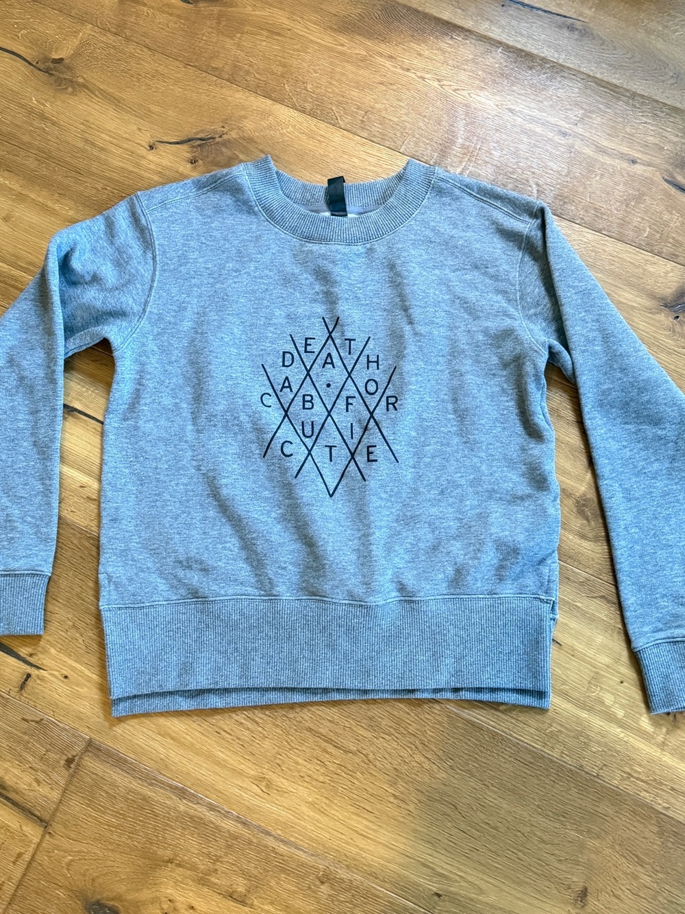 De ath Cab For Cutie Kirkland Signature Gray Crewneck Sweatshirt
